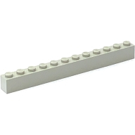 Lego kostka (kostička) 1x12, světle šedá (611202)